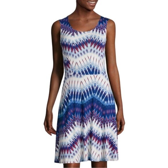 A New Approach abstract print sleeveless dress size XL - Picture 1 of 4